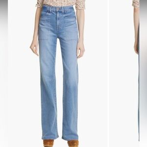 Veronica Beard Crosbie High Rise Skinny Flare Jeans in Amethyst